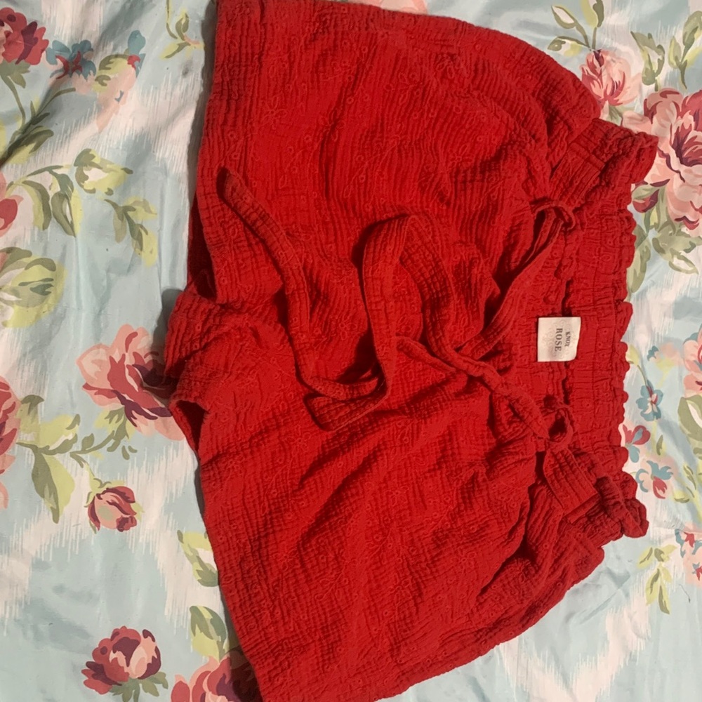 Knox Rose High Waist Red Shorts